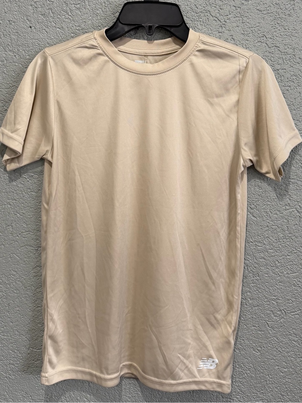 New Balance  kids  Light Cream Short-Sleeve Performance Tee